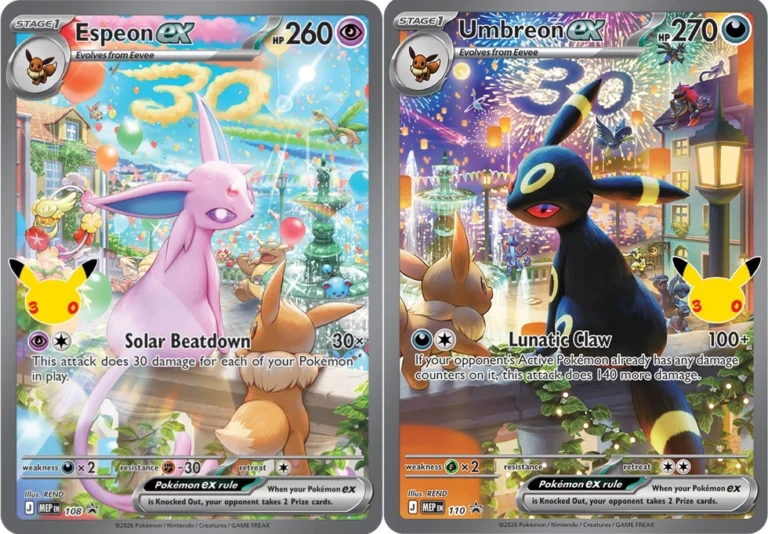 Espeon ex and Umbreon ex 30th Celebration Premium Deck Set Promos