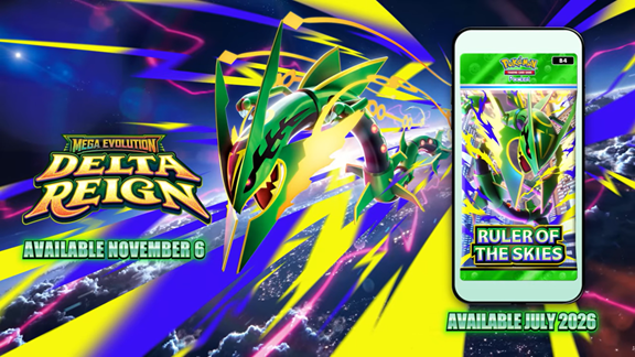 Mega Rayquaza bevestigd voor Pokémon TCG: Delta Reign