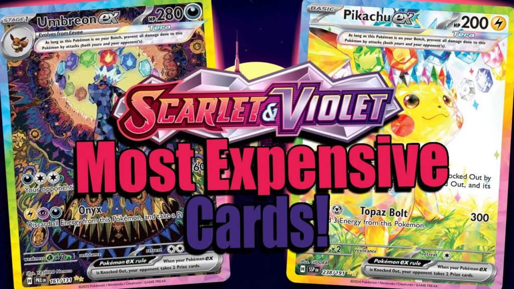 Tien duurste raw Pokémonkaarten uit het Scarlet & Violet-tijdperk in 2026