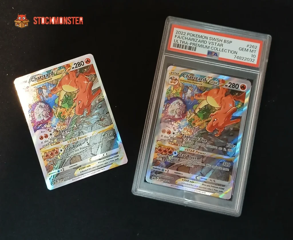 Pokémon kaarten laten graden bij PSA